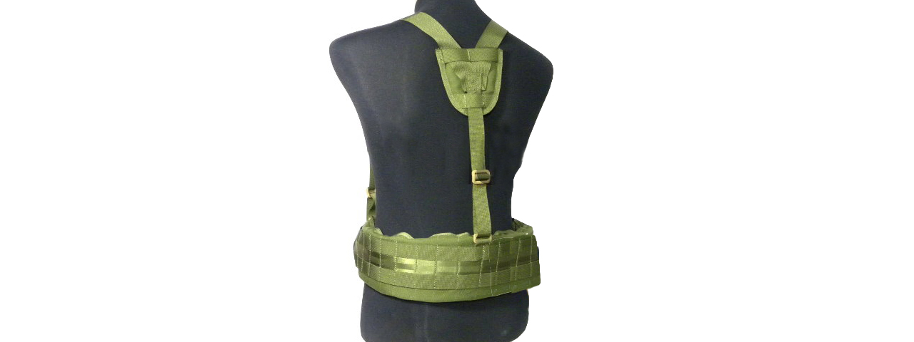 T0075-G MOLLE EG STYLE MLCS GEN II BELT WITH SUSPENDERS (OD) - Click Image to Close