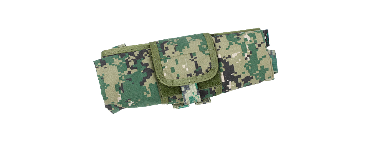 AMA TACTICAL MOLLE MAGAZINE DUMP POUCH - WOODLAND DIGITAL