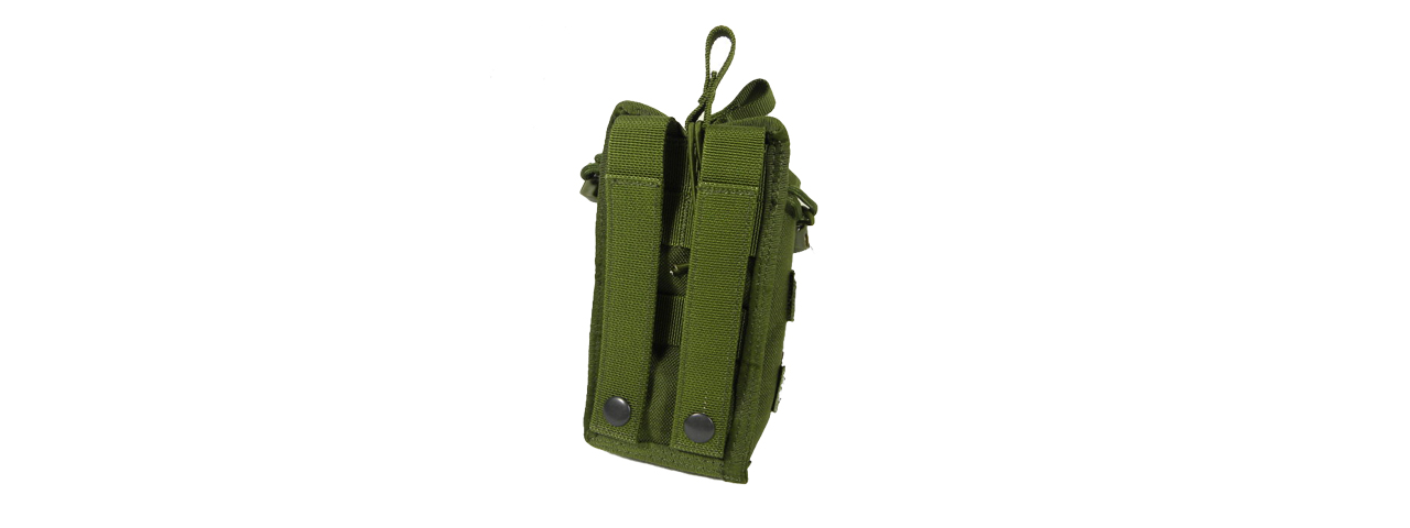 AMA OPEN TOP SINGLE M4 MAGAZINE MOLLE POUCH - OD GREEN