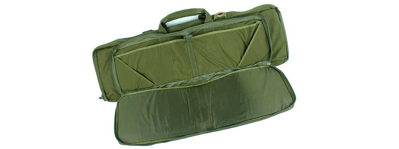 AMA AIRSOFT TACTICAL DOUBLE 38-INCH RIFLE CASE - OD GREEN - Click Image to Close