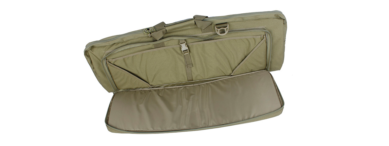 AMA AIRSOFT TACTICAL DOUBLE 38-INCH RIFLE CASE - KHAKI - Click Image to Close