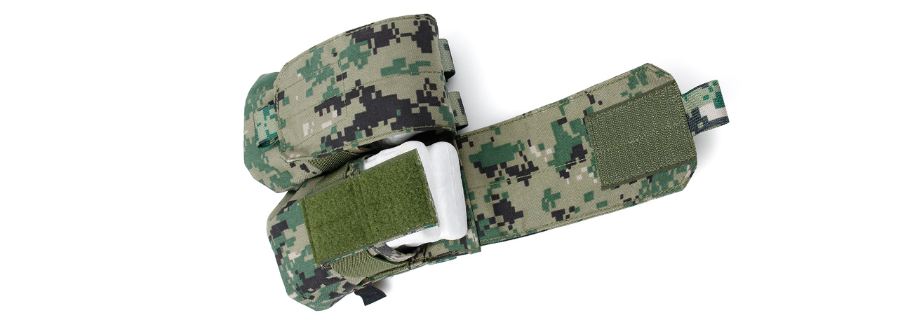 AMA AIRSOFT DUAL M4 DOUBLE MAGAZINE POUCH - WOODLAND DIGITAL