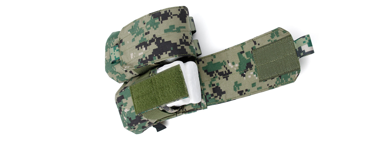 AMA AIRSOFT DUAL M4 DOUBLE MAGAZINE POUCH - WOODLAND DIGITAL - Click Image to Close