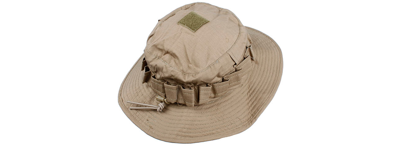 AMA AIRSOFT LIGHT WEIGHT BOONIE HAT - KHAKI LG - Click Image to Close