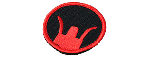 T1051-R MILITARY VELCRO PATCH - FRONT SIGHT (RED)