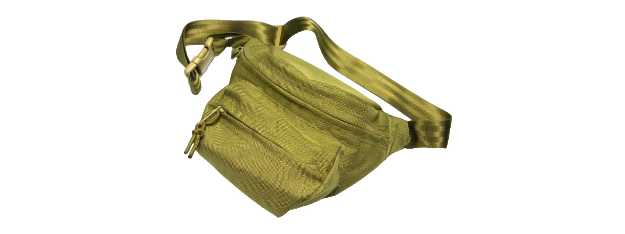 T1364-K CORDURA LOW PITCHED WAIST PACK (KHAKI) - Click Image to Close