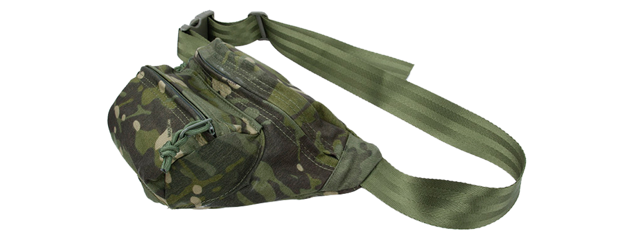 T1364-MT CORDURA LOW PITCHED WAIST PACK (CAMO TROPIC)
