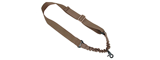 AMA AIRSOFT TACTICAL ONE POINT NYLON BUNGEE SLING - TAN