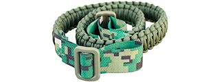 T1605-WD PARACORD SURVIVAL BRACELET (WOODLAND DIGITAL )