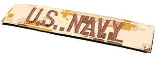 T1617-DD US NAVY VELCRO PATCH (DESERT DIGITAL)