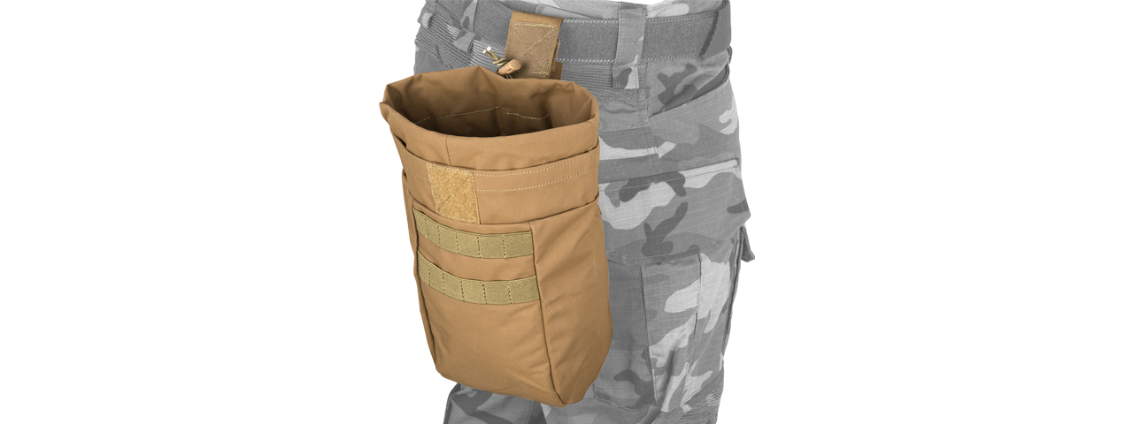 T1654-CB AIRSOFT USMC TACTICAL DUMP POUCH (COYOTE BROWN) - Click Image to Close