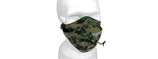 T1659-WD CORDURA HALF FACE MASK (WOODLAND DIGITAL)