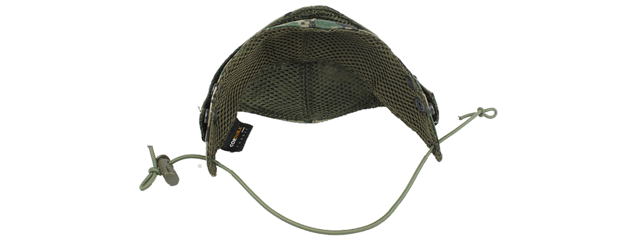 T1659-WD CORDURA HALF FACE MASK (WOODLAND DIGITAL) - Click Image to Close