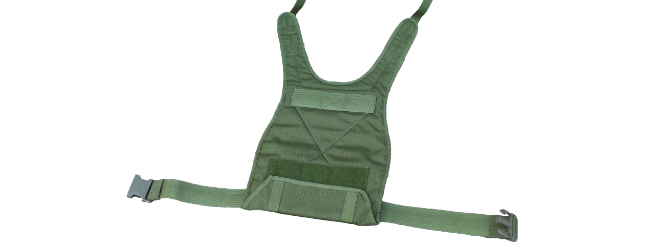 AMA "ALL MOLLE" Adjustable Front Panel Only Rhodesian Reconnaissance Vest (RRV) - OD GREEN