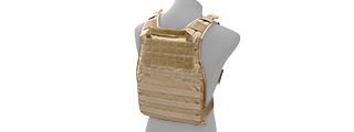 AMA "ALL MOLLE" Adjustable Front Panel Only Rhodesian Reconnaissance Vest (RRV) - KHAKI