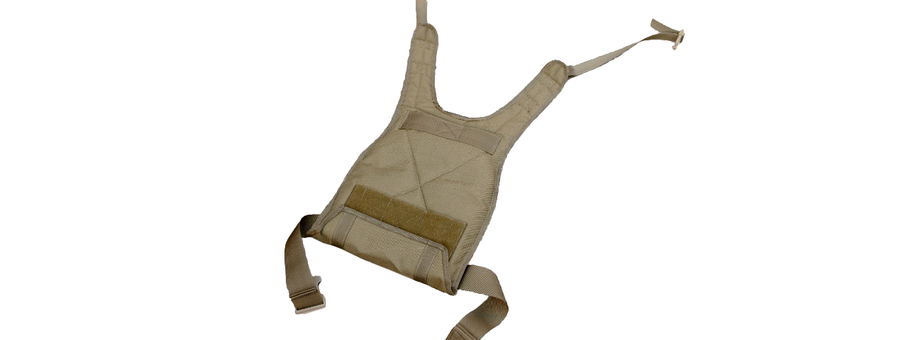 AMA "ALL MOLLE" Adjustable Front Panel Only Rhodesian Reconnaissance Vest (RRV) - KHAKI