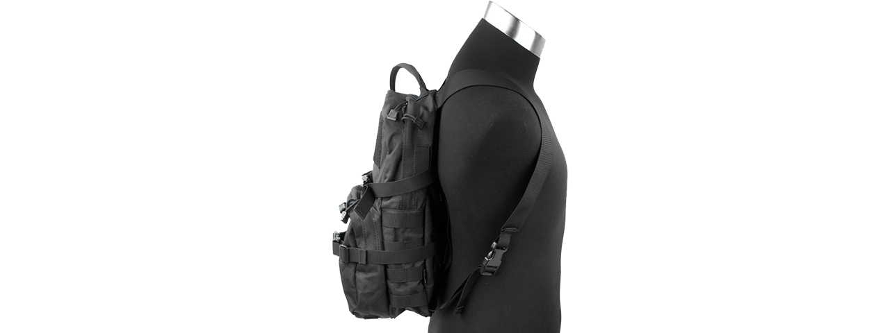 T2089-B MODULAR ASSAULT PACK W/ 3L HYDRATION BAG (BK) - Click Image to Close