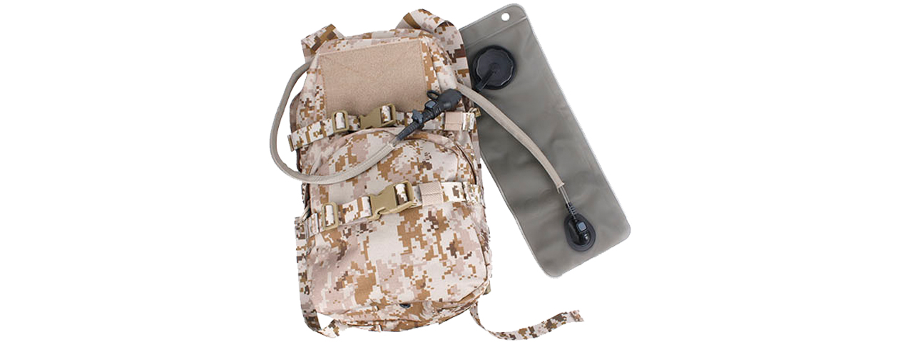 T2089-DD MODULAR ASSAULT PACK W/ 3L HYDRATION BAG (DESERT DIGITAL)