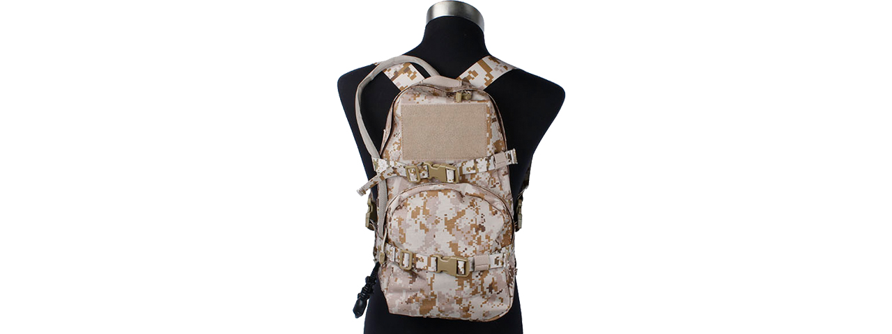 T2089-DD MODULAR ASSAULT PACK W/ 3L HYDRATION BAG (DESERT DIGITAL) - Click Image to Close