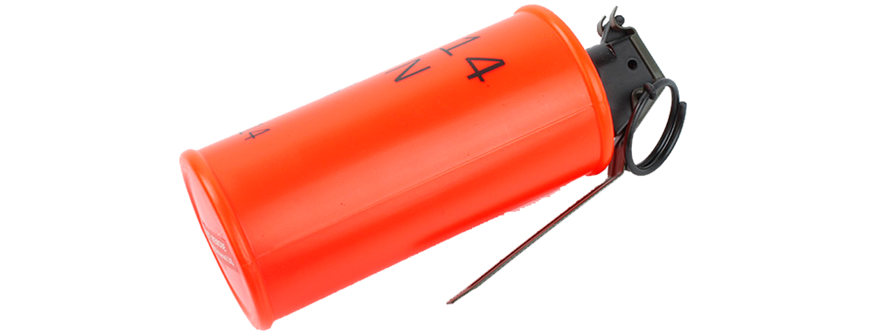 AMA DUMMY PLASTIC AN M14 TH3 INERT INCENDIARY GRENADE W/ METAL PIN - RED - Click Image to Close