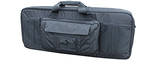 AMA COVERT 36-INCH DOUBLE RIFLE CARRYING CASE ZIPPERED POUCH - BLACK