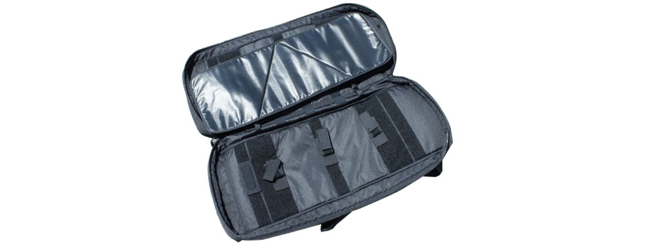 AMA COVERT 36-INCH CARBINE MESH CARRYING CASE W/ RUCK STRAPS - BLACK