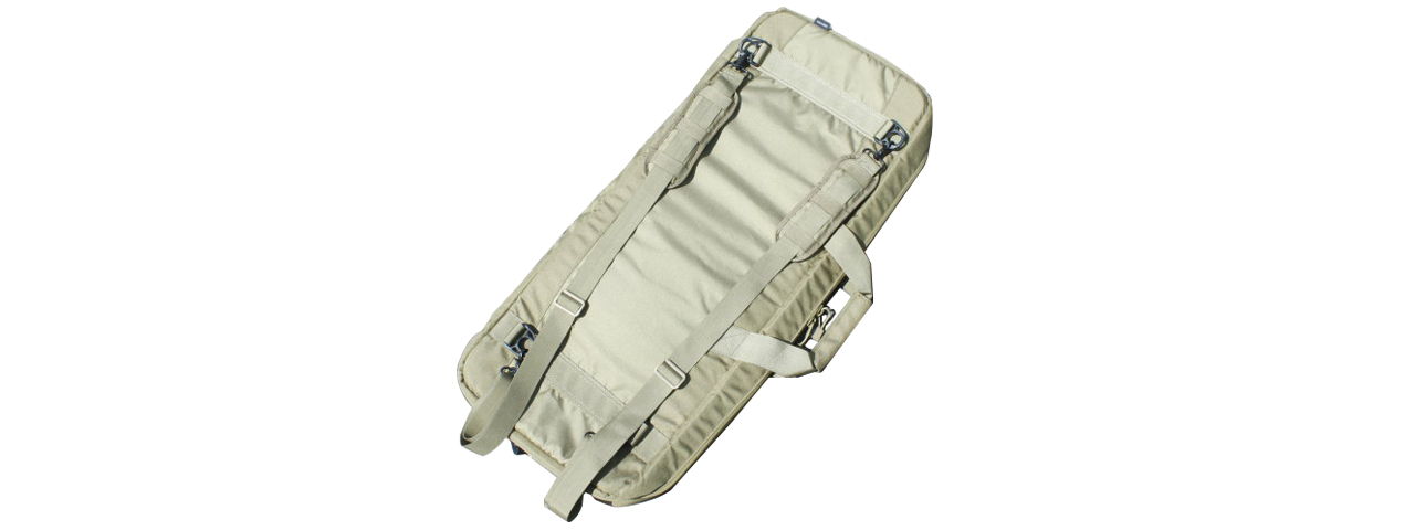 AMA COVERT 36-INCH CARBINE MESH CARRYING CASE W/ RUCK STRAPS - KHAKI