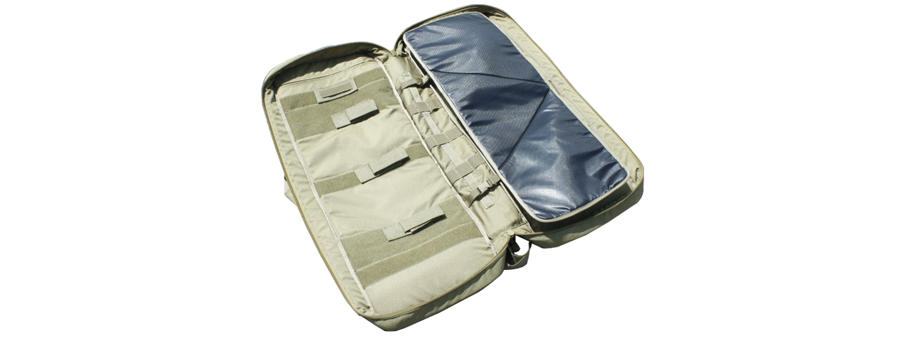 AMA COVERT 36-INCH CARBINE MESH CARRYING CASE W/ RUCK STRAPS - KHAKI - Click Image to Close