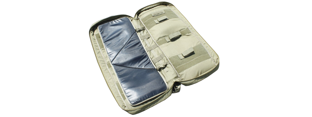 AMA COVERT 36-INCH CARBINE MESH CARRYING CASE W/ RUCK STRAPS - KHAKI - Click Image to Close