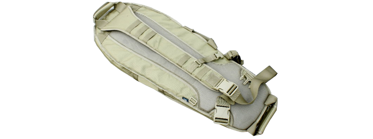 AMA 35" MISSION DELTA TACTICAL CARBINE PACK W/ QD BUCKLE STRAP - KHAKI - Click Image to Close