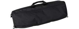 AMA TRANSPORTER 26-INCH SINGLE Q/D STRAP MOLLE RIFLE SOFT CASE - BLACK