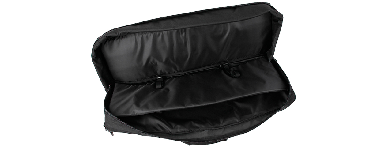 AMA TRANSPORTER 26-INCH SINGLE Q/D STRAP MOLLE RIFLE SOFT CASE - BLACK - Click Image to Close