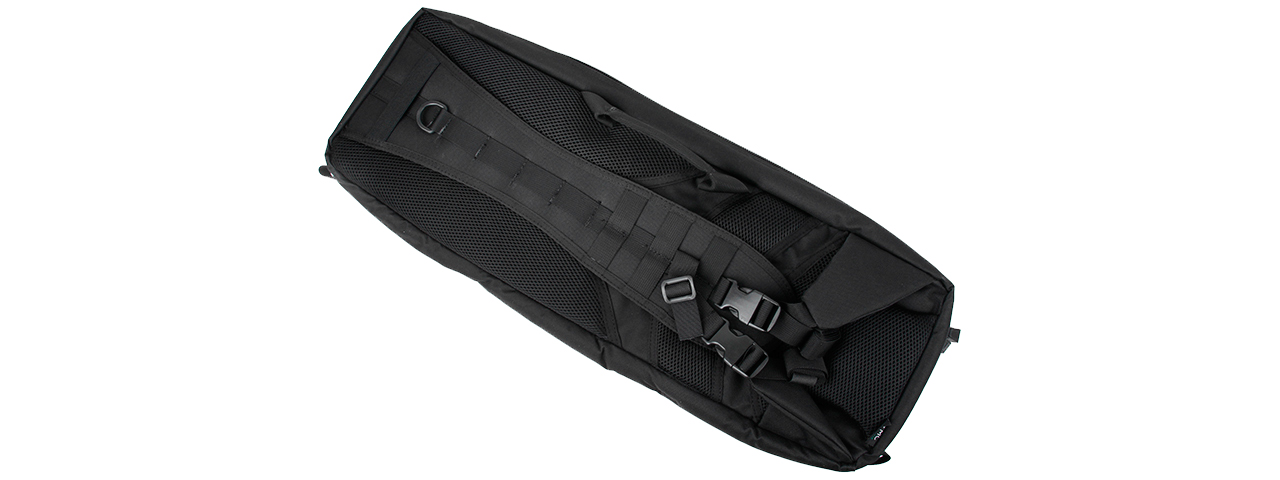 AMA TRANSPORTER 26-INCH SINGLE Q/D STRAP MOLLE RIFLE SOFT CASE - BLACK - Click Image to Close