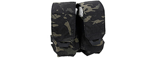 T2303-MB QUOP DOUBLE M4 MAG POUCH (CAMO BLACK)