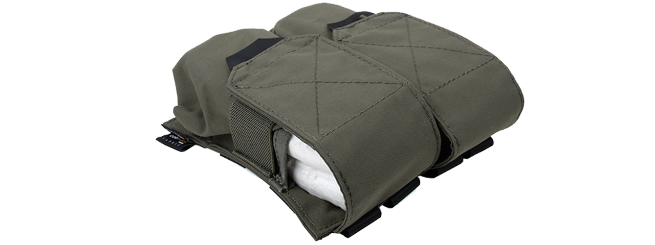T2303-RG QUOP DOUBLE M4 MAG POUCH (RG) - Click Image to Close