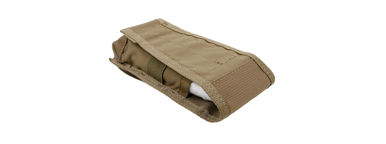 AMA TACTICAL AIRSOFT M4 VERTICAL MAGAZINE POUCH - KHAKI