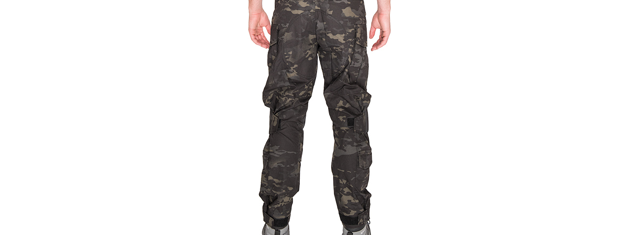 T2359MB-M BDU TROUSERS W /KNEEPADS (CAMO BLACK) - Click Image to Close