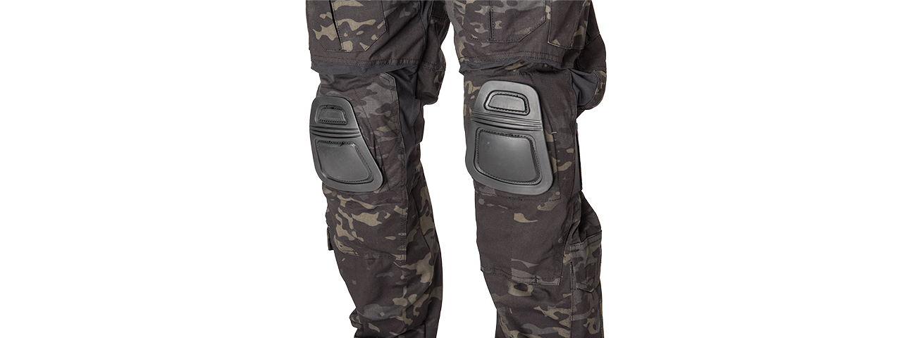 T2359MB-M BDU TROUSERS W /KNEEPADS (CAMO BLACK) - Click Image to Close