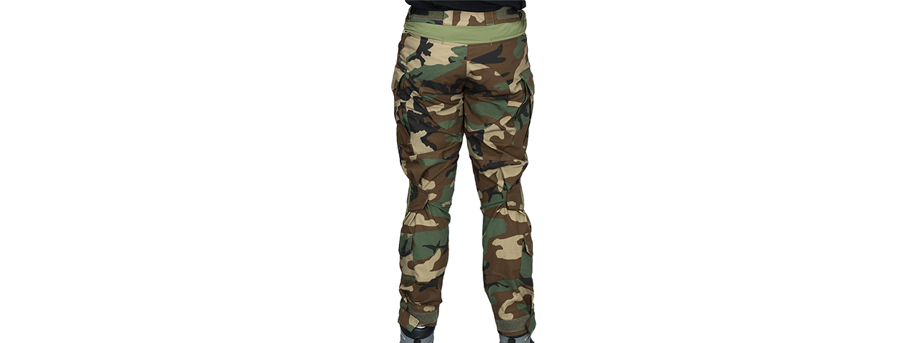 T2359W-S BDU TROUSERS W/ KNEEPADS - SMALL (WOODLAND) - Click Image to Close