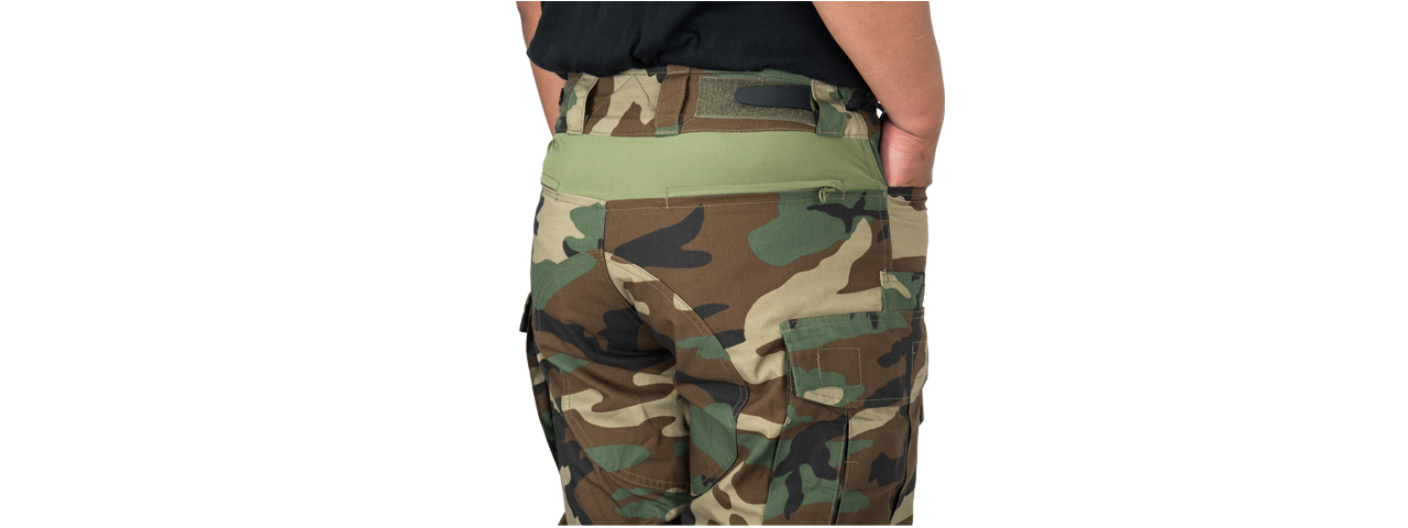 T2359W-S BDU TROUSERS W/ KNEEPADS - SMALL (WOODLAND) - Click Image to Close