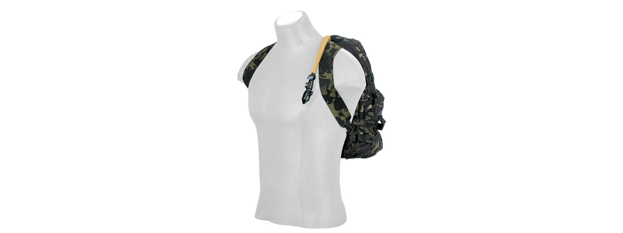 T2449-MCBK TACTICAL MODULAR 3L HYDRATION PACK (CAMO BLACK) - Click Image to Close