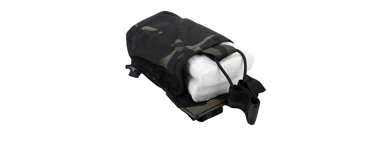 T2469-MB OP SINGLE POUCH FOR 417 (CAMO BLACK) - Click Image to Close