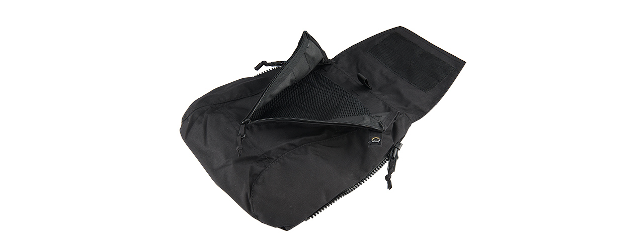 T2483B ZIPPER PANEL BACKPACK (BLACK)