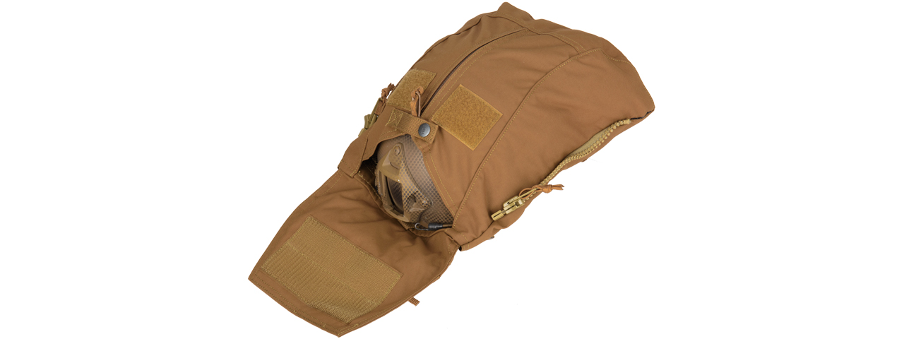 T2483CB ZIPPER PANEL BACKPACK (COYOTE BROWN)