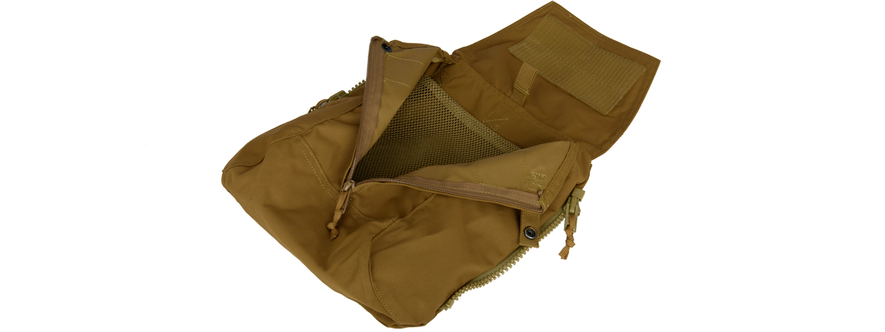 T2483CB ZIPPER PANEL BACKPACK (COYOTE BROWN) - Click Image to Close