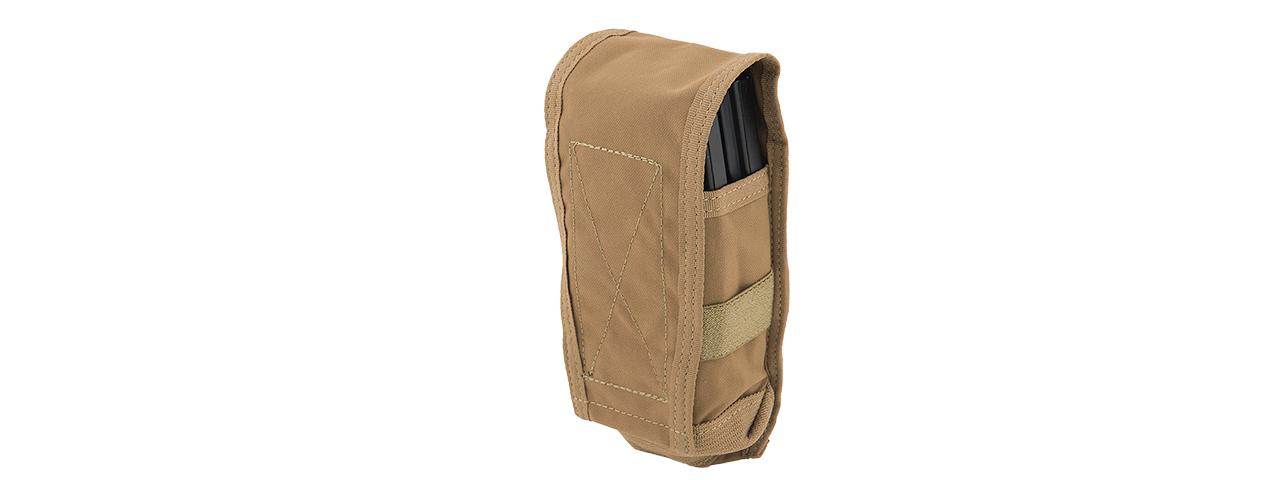 TMC C DOUBLE M4 MOLLE VERTICAL TACTICAL POUCH - COYOTE BROWN