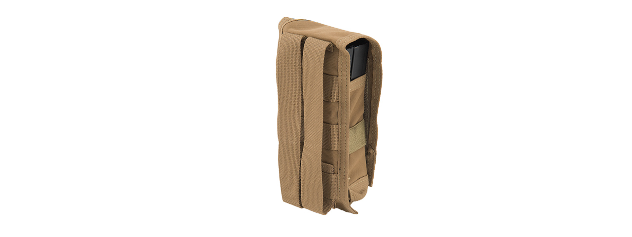 TMC C DOUBLE M4 MOLLE VERTICAL TACTICAL POUCH - COYOTE BROWN - Click Image to Close