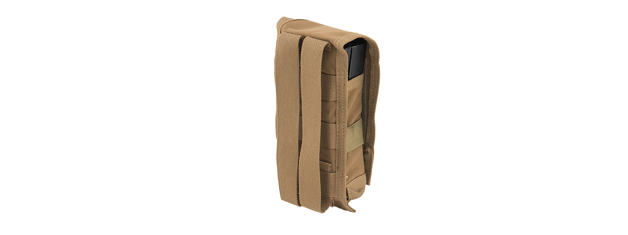 TMC C DOUBLE M4 MOLLE VERTICAL TACTICAL POUCH - COYOTE BROWN