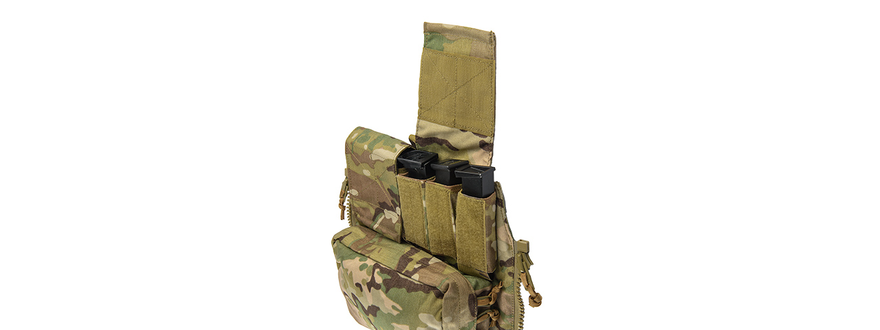 T2509M ZIPPER BACK PANEL POUCH PACK (CAMO) - Click Image to Close