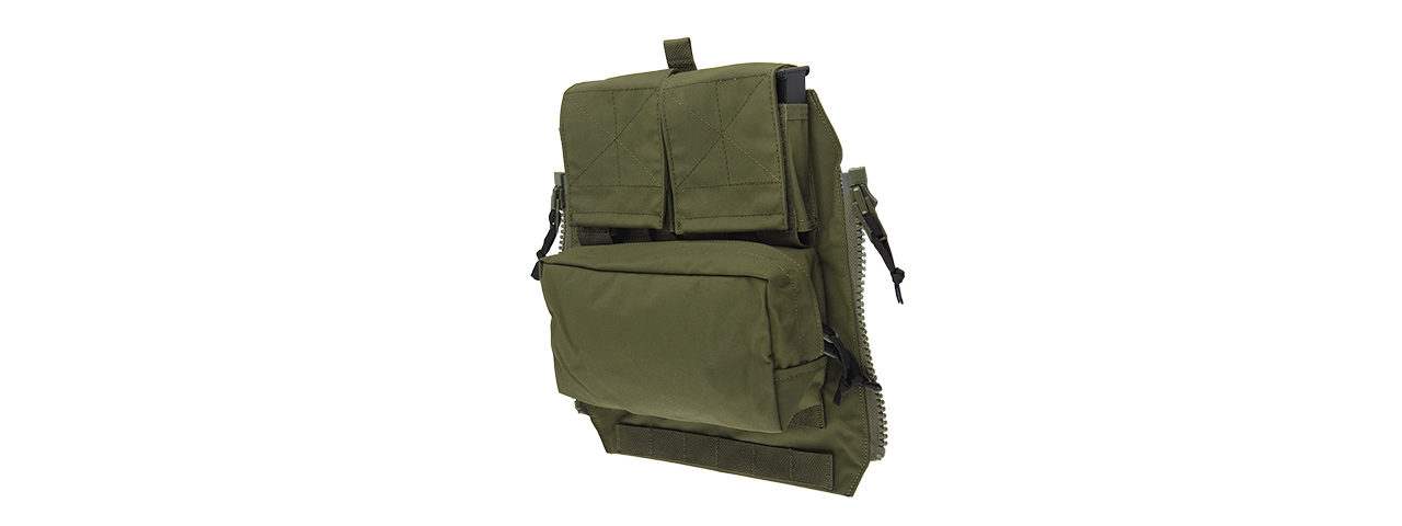 T2509RG ZIPPER BACK PANEL POUCH PACK (RANGER GREEN) - Click Image to Close